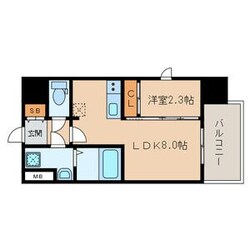 アスシード大手門の物件間取画像